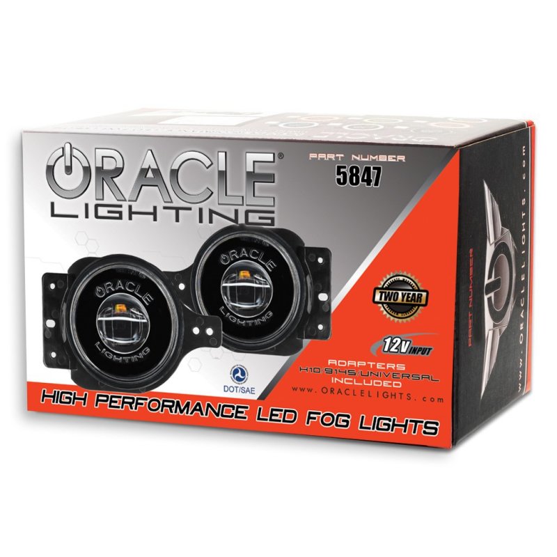 Oracle Jeep Wrangler JL/Gladiator JT Sport High Performance W LED Fog Lights - Red SEE WARRANTY