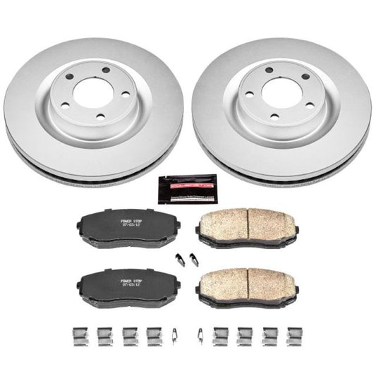 Power Stop 07-15 Ford Edge Front Z17 Evolution Geomet Coated Brake Kit