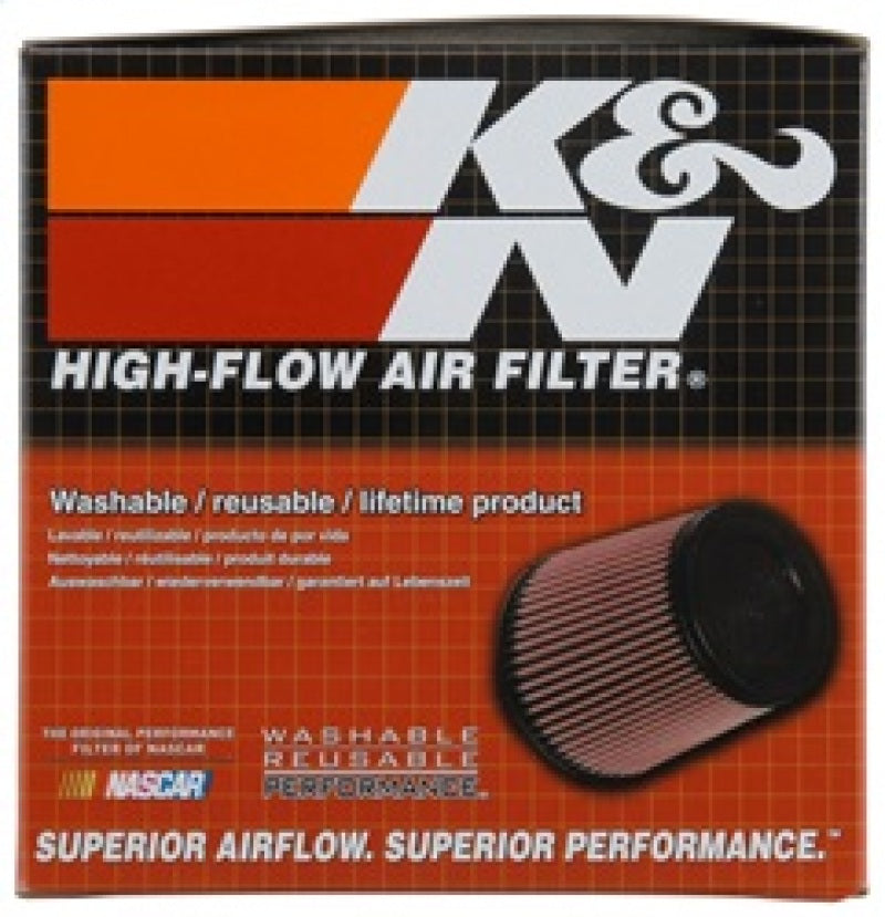 K&N Universal Rubber Oval Tprd Filter 2.125in Flg ID/3.5in TOSL/2.5in TOSW/4in BOSL/3in BOSW/4in H