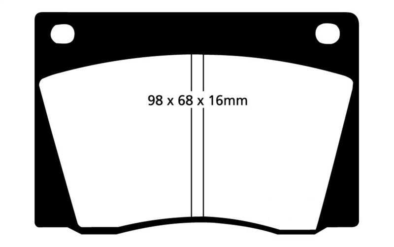 EBC 67-74 Ac 428 7.0 Yellowstuff Front Brake Pads