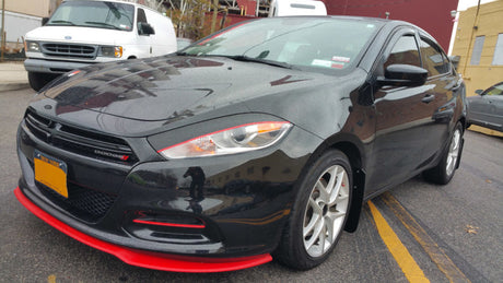 Rally Armor 13-16 Dodge Dart Black UR Mud Flap w/ Red Logo