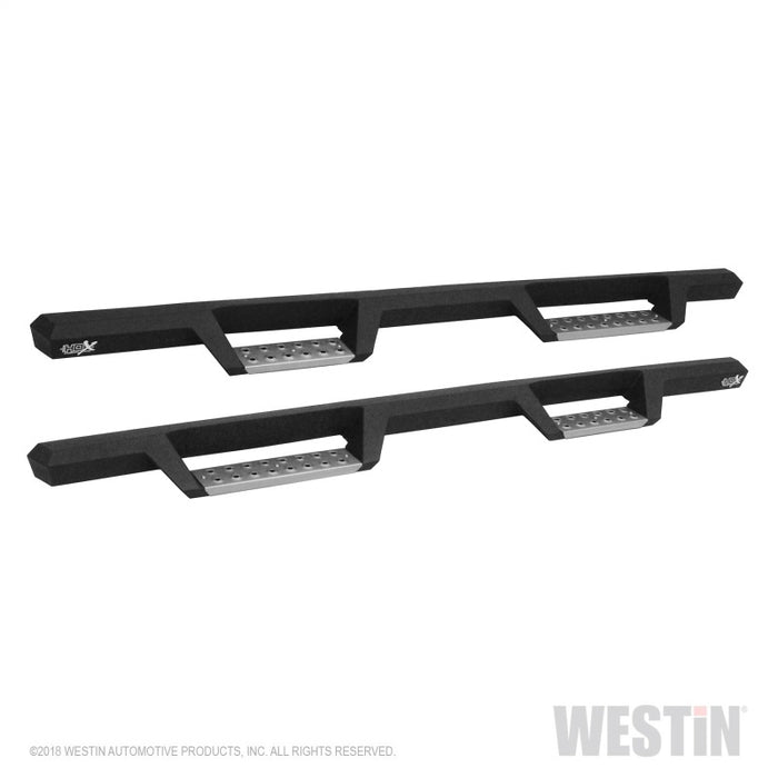 Westin 07-21 Toyota Tundra DC HDX Stainless Drop Nerf Step Bars - Tex. Blk