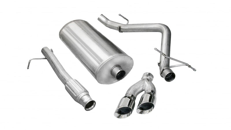 Corsa 09-13 Chevrolet Silverado Reg. Cab/Long Bed 1500 4.8L V8 Polished Sport Cat-Back Exhaust