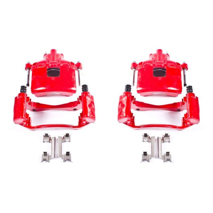 Power Stop 05-09 Buick Allure Front Red Calipers w/Brackets - Pair