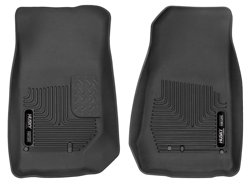 Husky Liners 2007-2014 Jeep Wrangler (2Dr/4Dr Unlimited) X-Act Contour Black Front Floor Liners