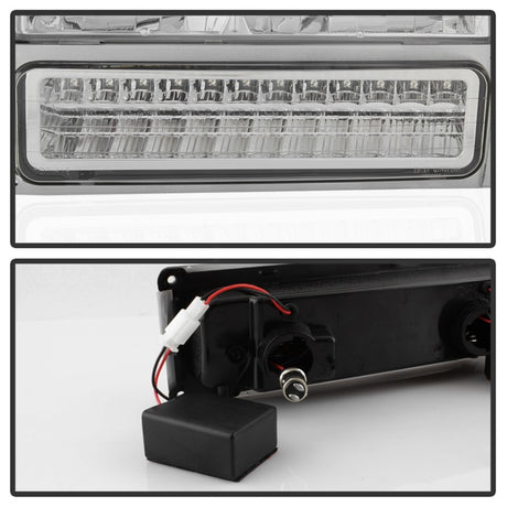 xTune 92-94 Blazer Full Size Corner/LED Bumper Headlights Chrome HD-JH-CCK88-LED-AM-C-SET