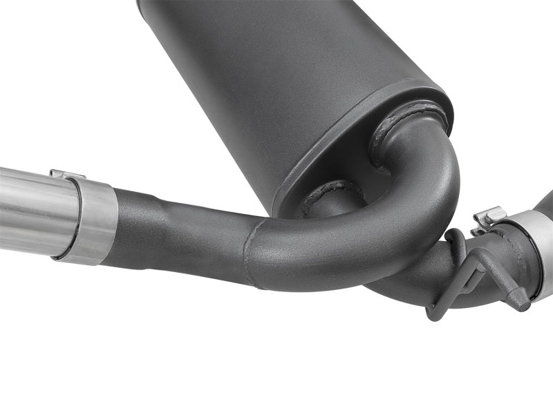 aFe Rebel Series 2.5in 409 SS Cat-Back Exhaust w/ Black Tips 2007+ Jeep Wrangler (JK) V6 3.6L/3.8L