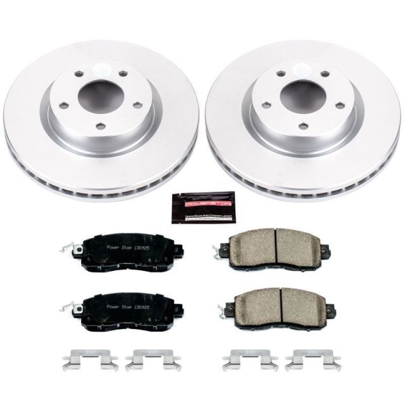 Power Stop 13-18 Nissan Altima Front Z17 Evolution Geomet Coated Brake Kit