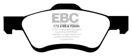 EBC 08-09 Ford Escape 2.3 Greenstuff Front Brake Pads