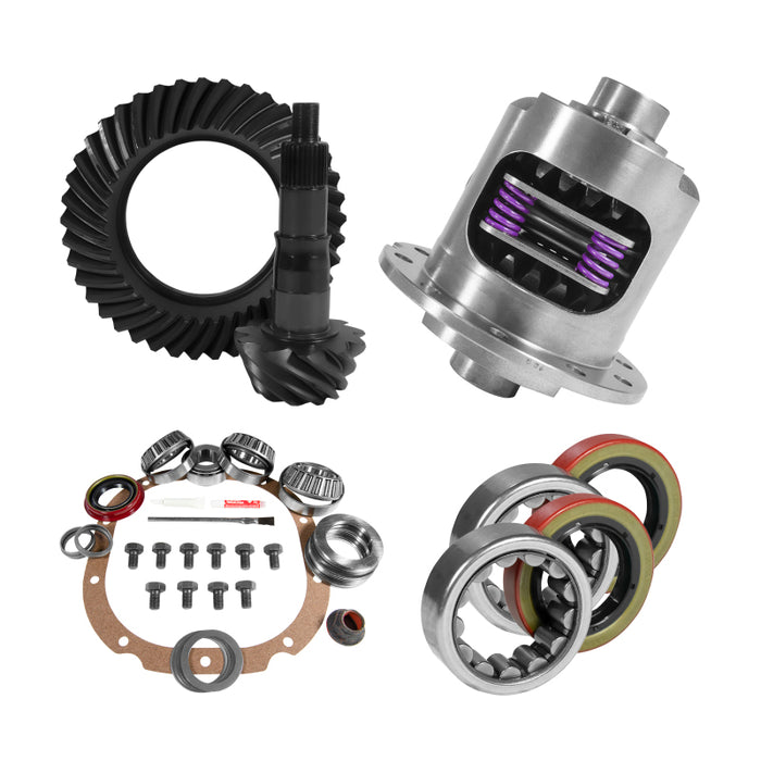 Yukon 8.8in Ford 3.31 Rear Ring & Pinion Install Kit 31 Spline Positraction 2.53in Axle Bearings