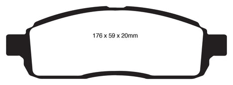 EBC 09 Ford F150 4.6 (2WD) 6 Lug Yellowstuff Front Brake Pads