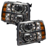 Oracle Lighting 07-13 Chevrolet Silverado Pre-Assembled LED Halo Headlights - Blue