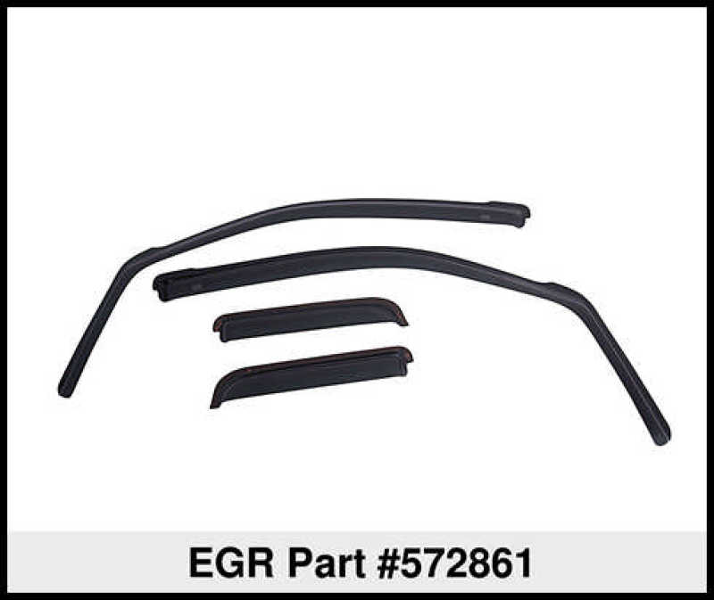 EGR 2020+ Ram HD Crew/Mega Cab In-Channel Window Visors Set of 4 - Dark Smoke