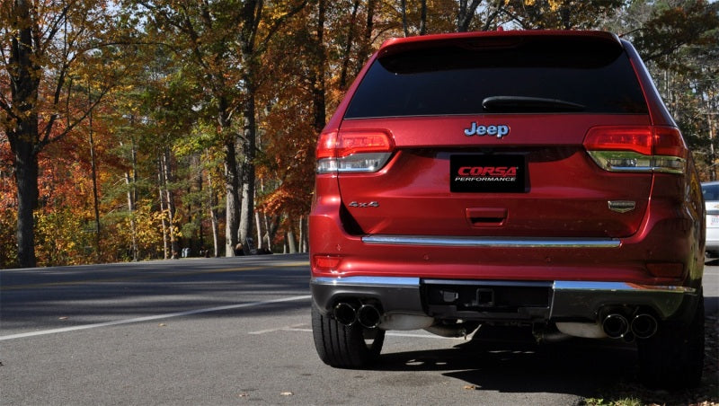 Corsa 2014-2021 Jeep Grand Cherokee Summit Edition Black 2.5in Dual Rear Exit Cat-Back Exhaust