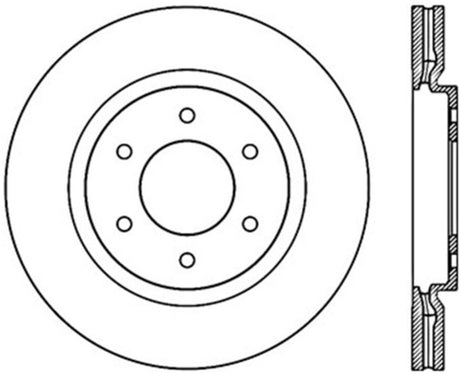 StopTech Power Slot 08-09 Infiniti QX4/QX56 / 07-09 Nissan Armada Left Front Slotted Cryo Rotor