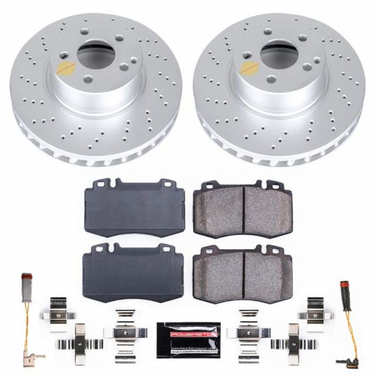 Power Stop 04-06 Mercedes-Benz E500 Front Z23 Evolution Sport Coated Brake Kit