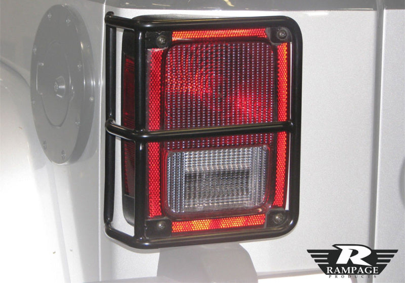 Rampage 2007-2018 Jeep Wrangler(JK) Taillight Guards - Black