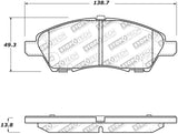 StopTech Street Select Brake Pads w/Hardware - Front