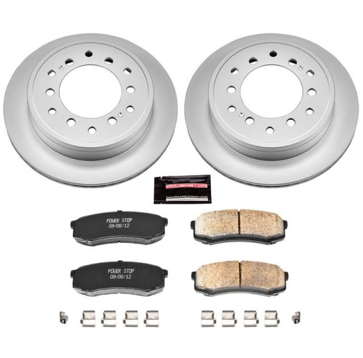 Power Stop 10-19 Lexus GX460 Rear Z17 Evolution Geomet Coated Brake Kit