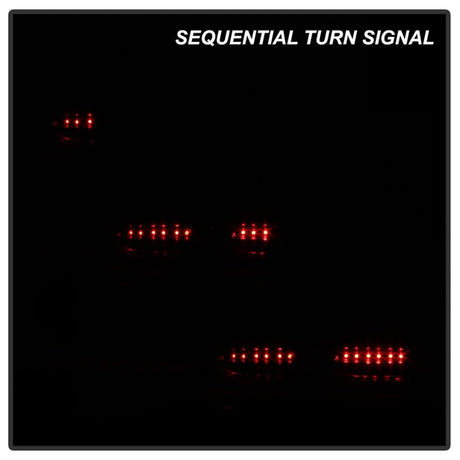 Spyder Chevy Camaro 16-18 Halogen LED Tail Lights Black ALT-YD-CCAM16HAL-SEQ-BK