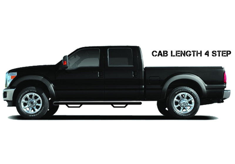 N-Fab RS Nerf Step 15-19 Ford F-150 / 17-20 Ford Superduty Crew Cab - Cab Length - Tex. Black