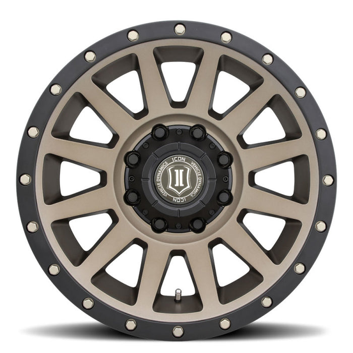 ICON Compression 18x9 8x6.5 12mm Offset 5.5in BS Bronze Wheel