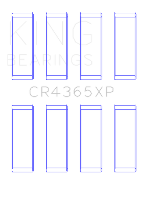 King Engine Bearings Ford Zetec S/Ecoboost 1.6 (Size .026) Connecting Rod Bearing Set of 6