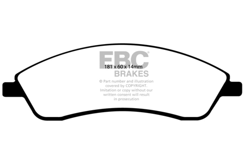 EBC 06-07 Cadillac CTS 2.8 (Sports Suspension) Ultimax2 Front Brake Pads