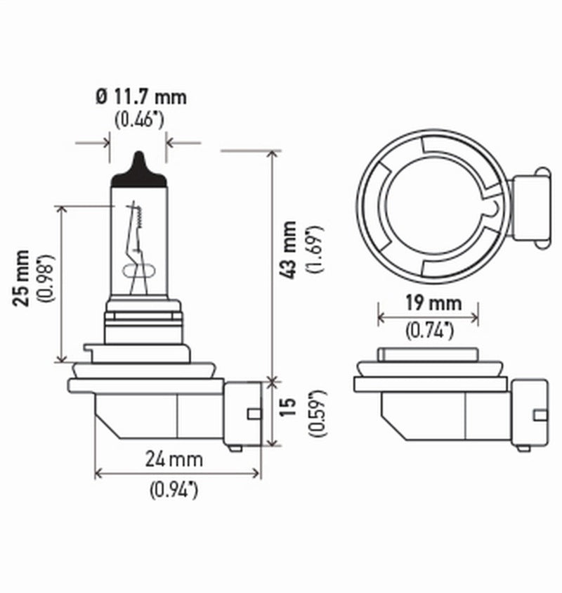 Hella Bulb H8 12V 35W Pgj191 T4 (2)