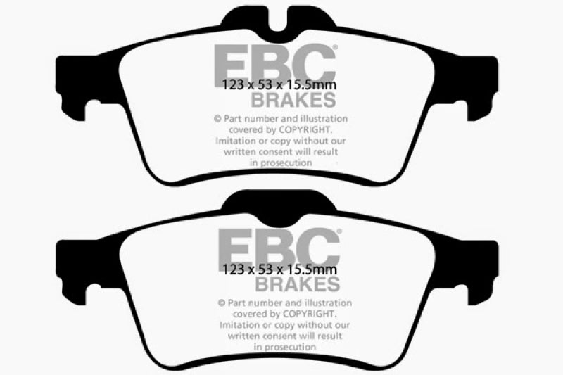 EBC 08-10 Chevrolet Cobalt 2.0 Turbo (SS) Greenstuff Rear Brake Pads