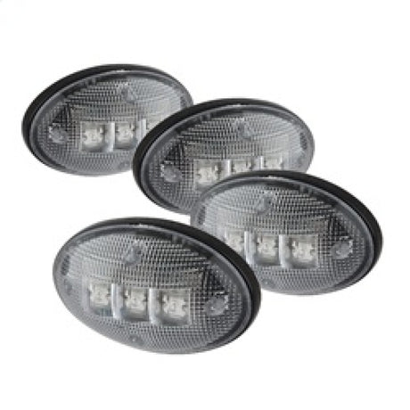 xTune Ford Superduty F250-F550 99-10 Dually Fender LED Side Fender Lights Clear ACC-LED-FDSD99-SL-C