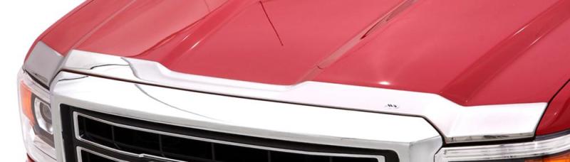 AVS 13-18 Ford Taurus Aeroskin Low Profile Hood Shield - Chrome