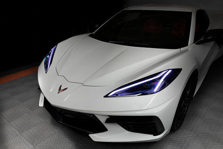 Oracle 20-21 Chevy Corvette C8 RGB+A Headlight DRL Kit - ColorSHIFT w/ Simple Cntrl