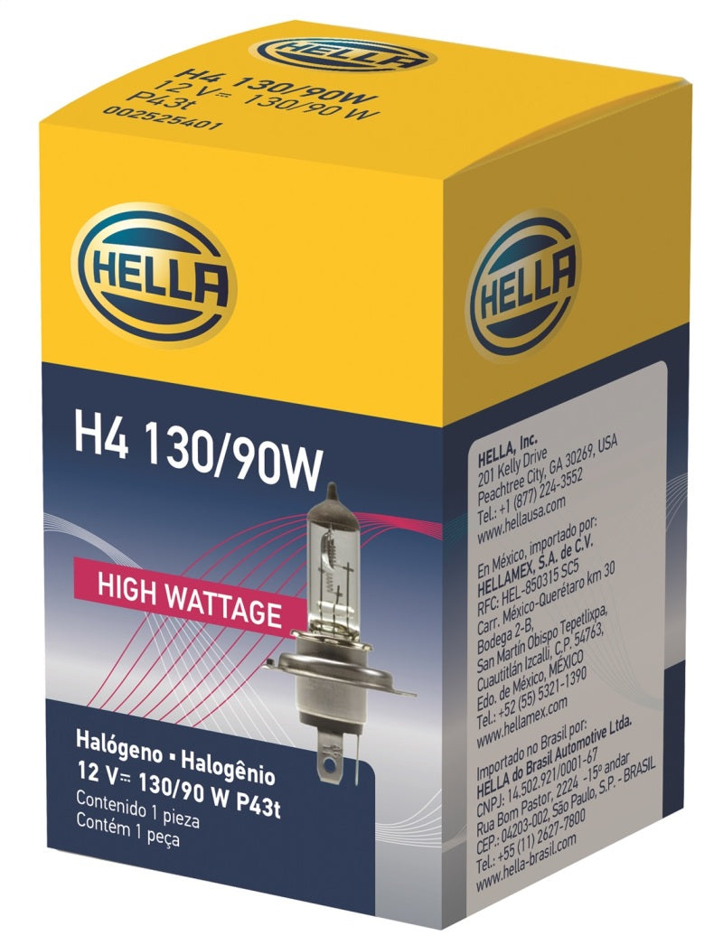 Hella H4 12V 130/90W Halogen Headlight Bulb - Universal