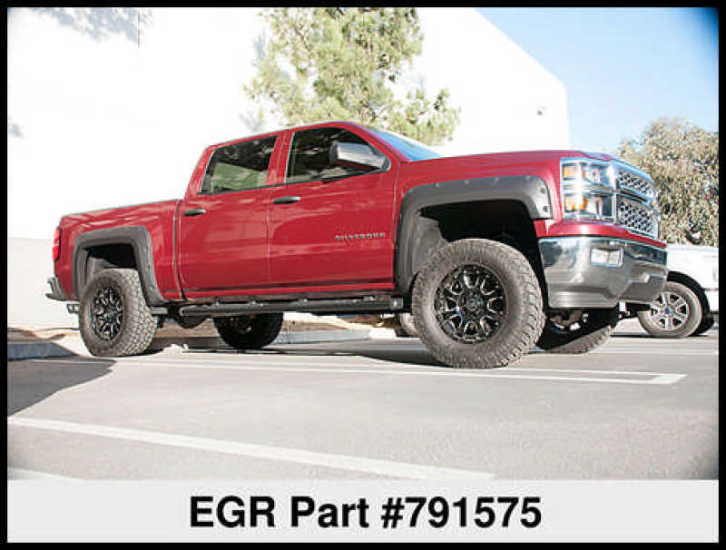 EGR 14+ Chev Silverado 6-8ft Bed Bolt-On Look Fender Flares - Set - Matte