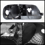 xTune Ford F150 97-03 / Expedition 97-02 Crystal Headlights w/Corner Black HD-JH-FF15097-SET-AM-BK