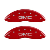 MGP 2 Caliper Covers Engraved Front GMC Red Finish Silver Characters 2008 GMC Canyon
