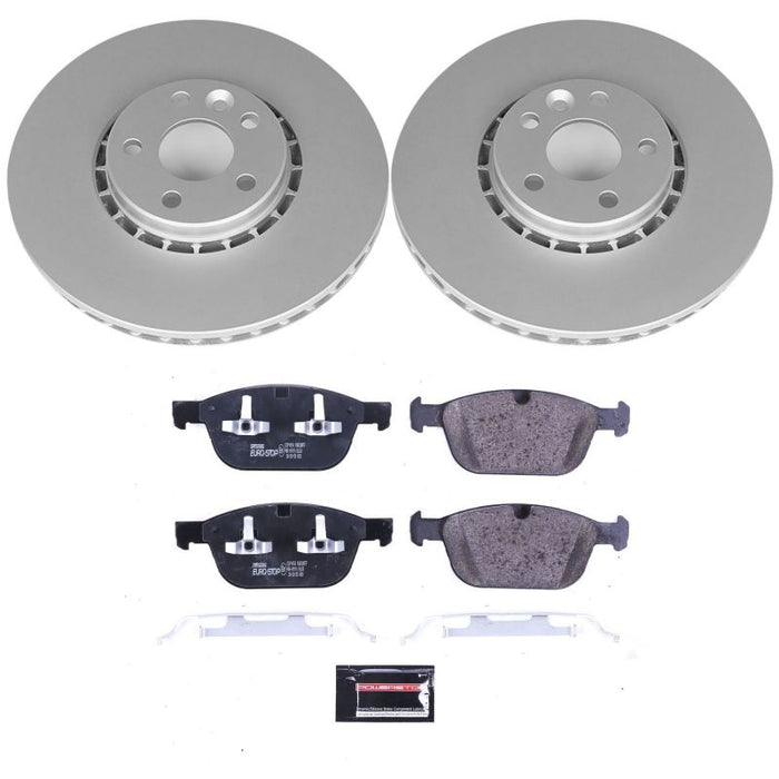 Power Stop 10-15 Volvo XC60 Front Euro-Stop Brake Kit