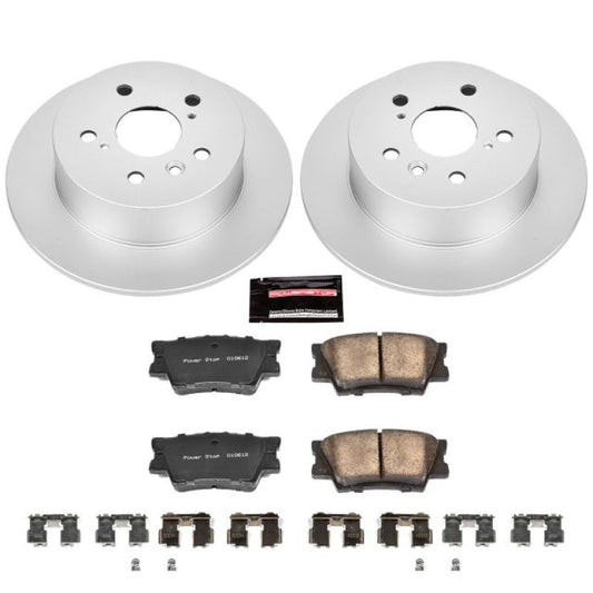 Power Stop 07-12 Lexus ES350 Rear Z17 Evolution Geomet Coated Brake Kit