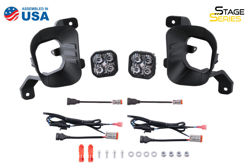 Diode Dynamics SS3 Ram Vertical LED Fog Light Kit Pro - White SAE Fog