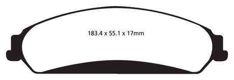 EBC 11+ Chrysler 300 Limited 3.6 4WD Greenstuff Front Brake Pads