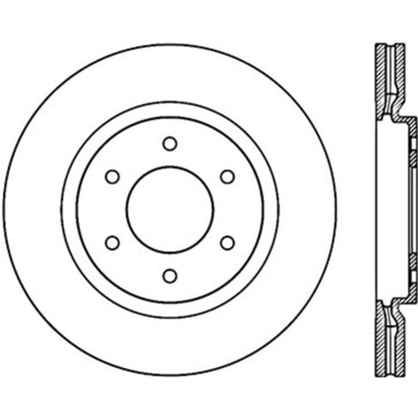 StopTech Power Slot 08-09 Infiniti QX4/QX56 / 07-09 Nissan Armada Right Front Slotted Cryo Rotor