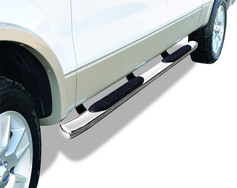 Go Rhino 09-14 Ford F-150 Super Crew 4dr 415 Series SideSteps - Polished