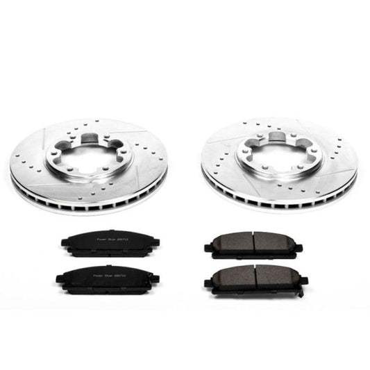 Power Stop 96-98 Nissan Pathfinder Front Z23 Evolution Sport Brake Kit