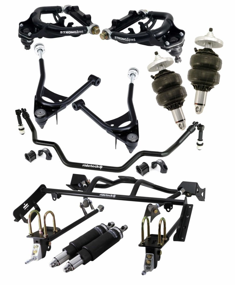 Ridetech 67-70 Ford Mustang Small Block HQ Air Suspension System (Control System Not Included)