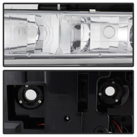 xTune 92-94 Blazer Full Size Corner/LED Bumper Headlights Chrome HD-JH-CCK88-LED-AM-C-SET