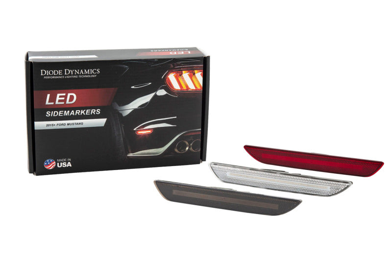 Diode Dynamics 15-21 EU/AU Ford Mustang LED Sidemarkers - Red (Pair)