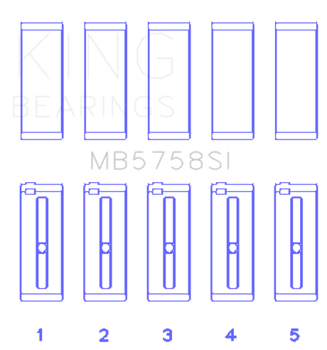 King Engine Bearings 2007 Mini Cooper N14B16 Main Bearing Set - Size +.3mm