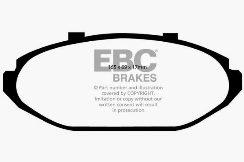 EBC 98-02 Ford Crown Victoria 4.6 (Phenolic PisTons) Ultimax2 Front Brake Pads