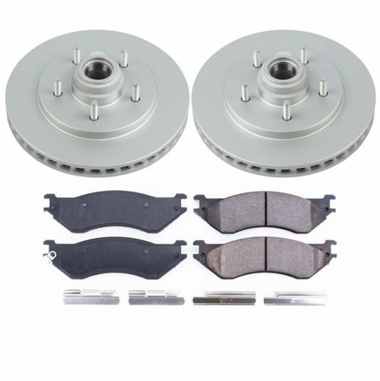 Power Stop 97-00 Ford Expedition Front Z17 Evolution Geomet Coated Brake Kit